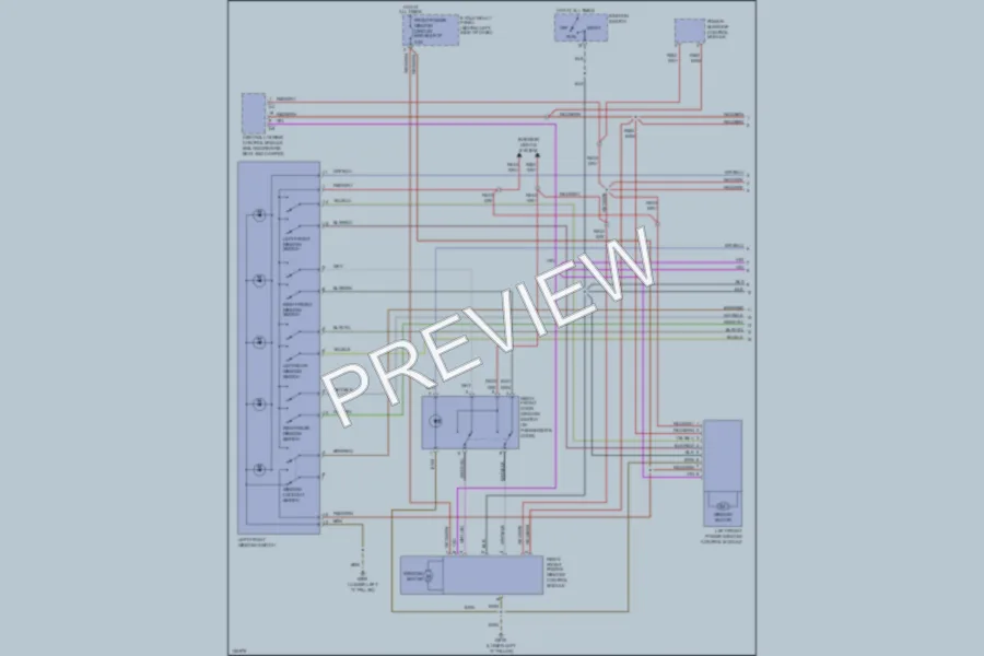 2001 Audi A6 Power Windows wiring diagram preview