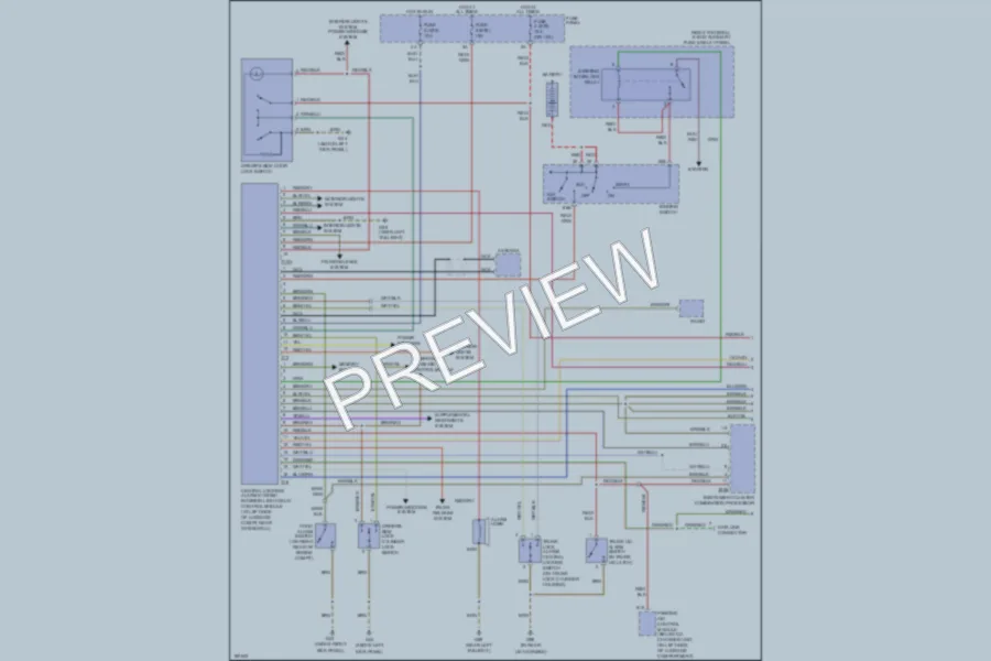 2001 Audi A8 Anti Theft wiring diagram preview