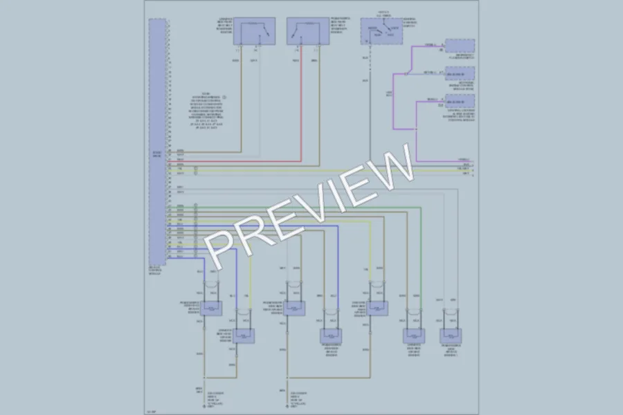 2001 Audi A8L Supplemental Restraints wiring diagram preview