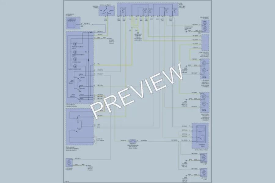 2001 Audi AllroadQuattro Headlights wiring diagram preview