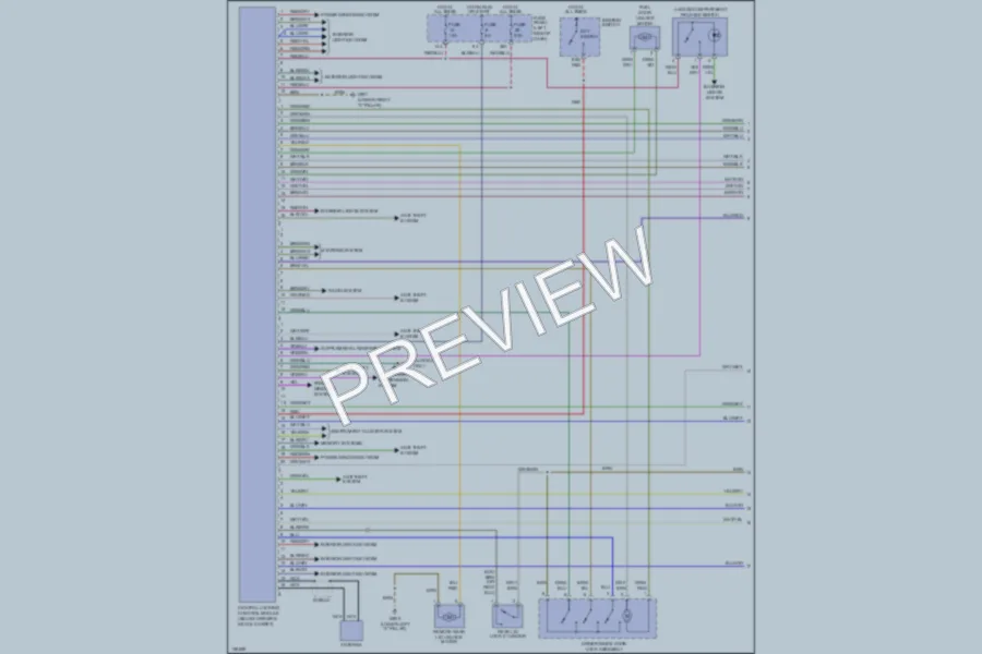 2001 Audi AllroadQuattro Power Door Locks wiring diagram preview