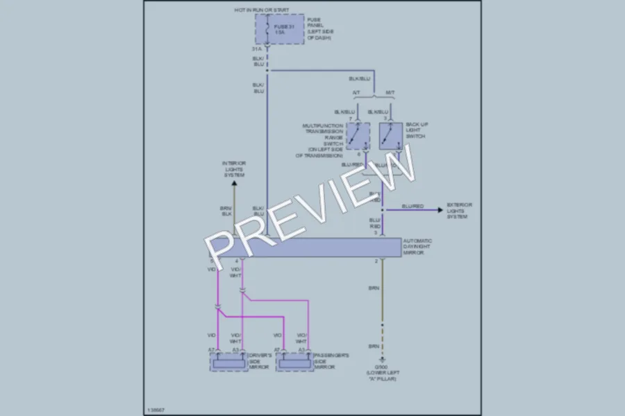 2001 Audi AllroadQuattro Power Mirrors wiring diagram preview