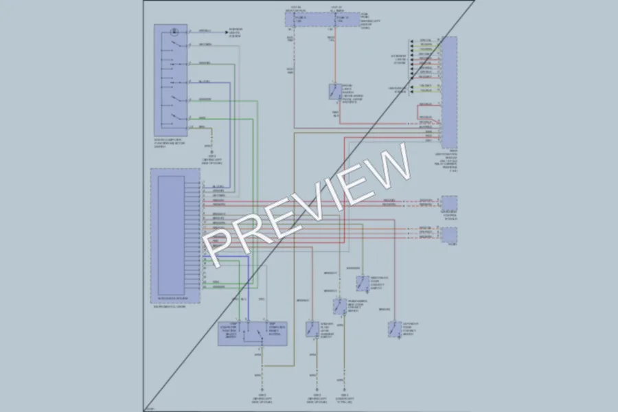 2001 Audi S4 Instrument Cluster wiring diagram preview