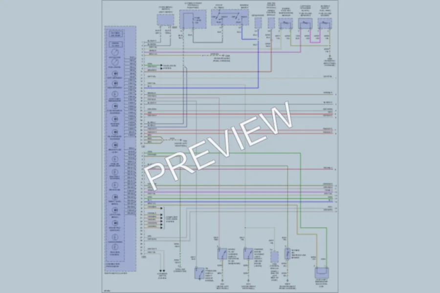 2001 Audi S8 Instrument Cluster wiring diagram preview