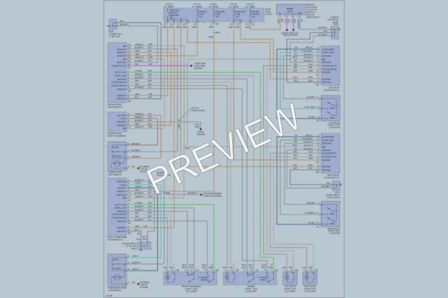 2001 Buick LeSabre Power Door Locks wiring diagram preview