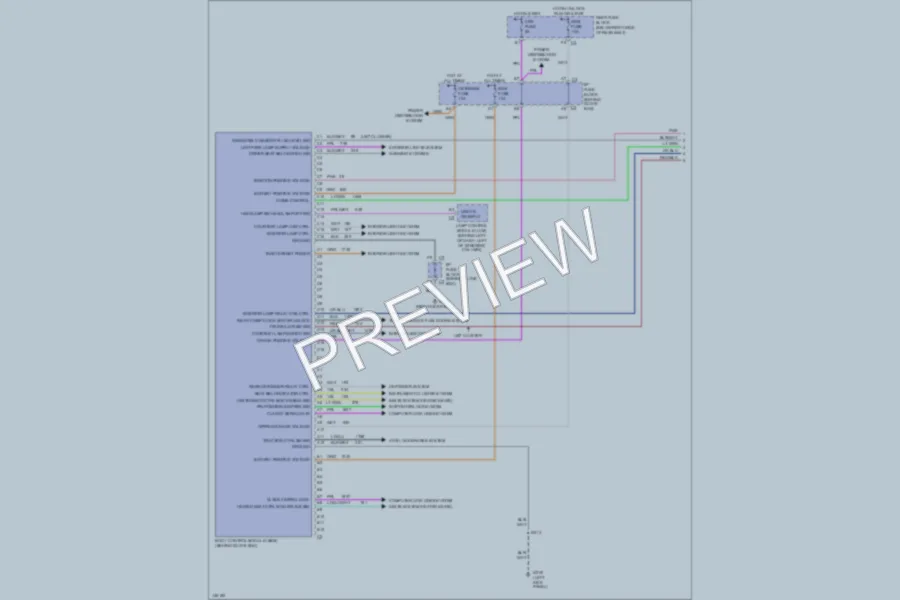 2001 Buick ParkAvenue Body Computer wiring diagram preview