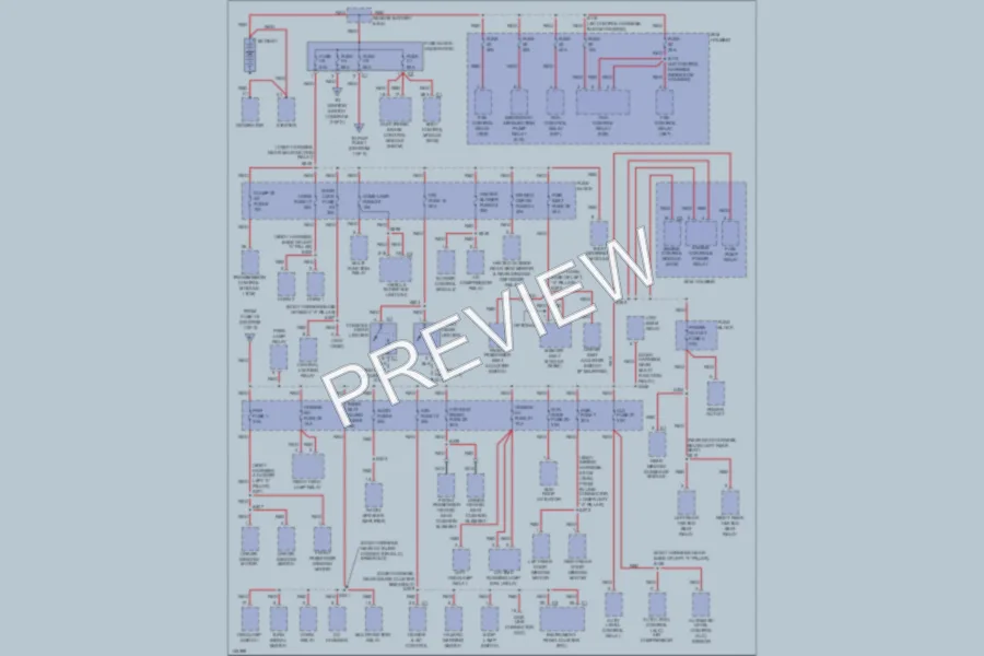 2001 Cadillac Catera Power Distribution wiring diagram preview