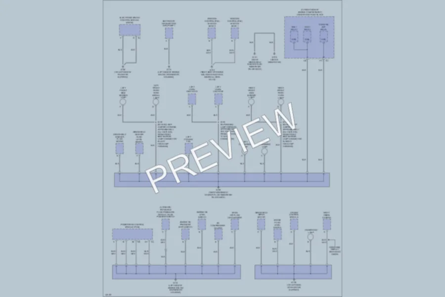 2001 Cadillac DeVille Ground Distribution wiring diagram preview