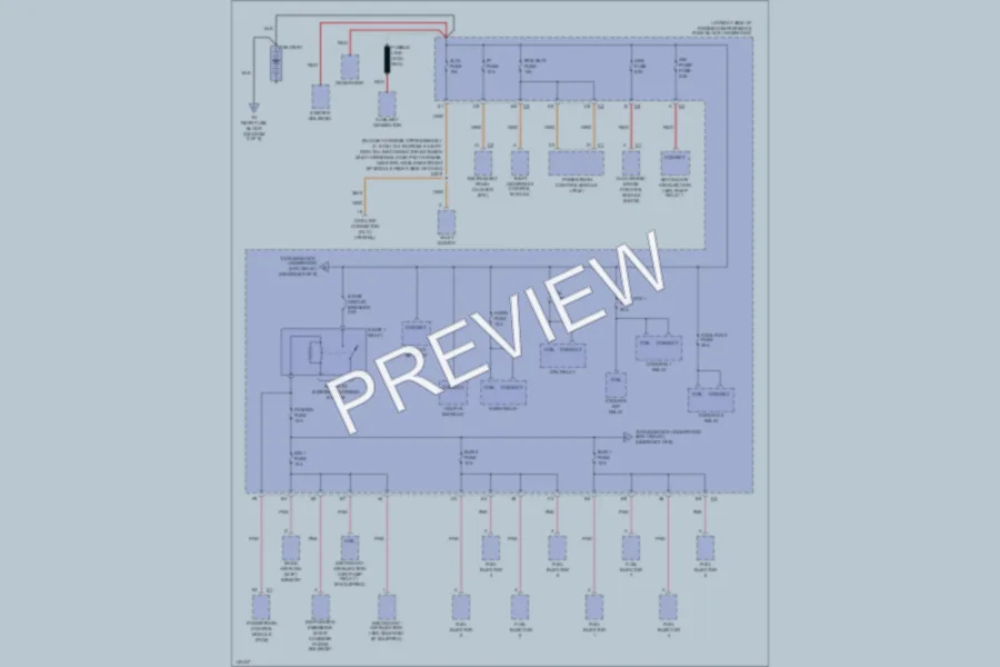 2001 Cadillac DeVille Power Distribution wiring diagram preview