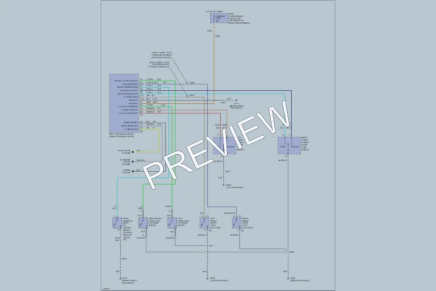 2001 Cadillac Eldorado Anti Theft wiring diagram preview