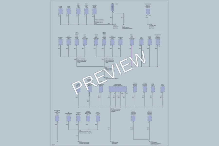 2001 Cadillac Eldorado Ground Distribution wiring diagram preview
