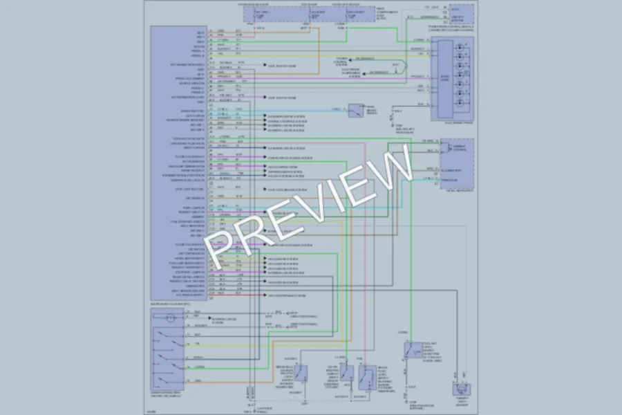 2001 Cadillac Eldorado Instrument Cluster wiring diagram preview