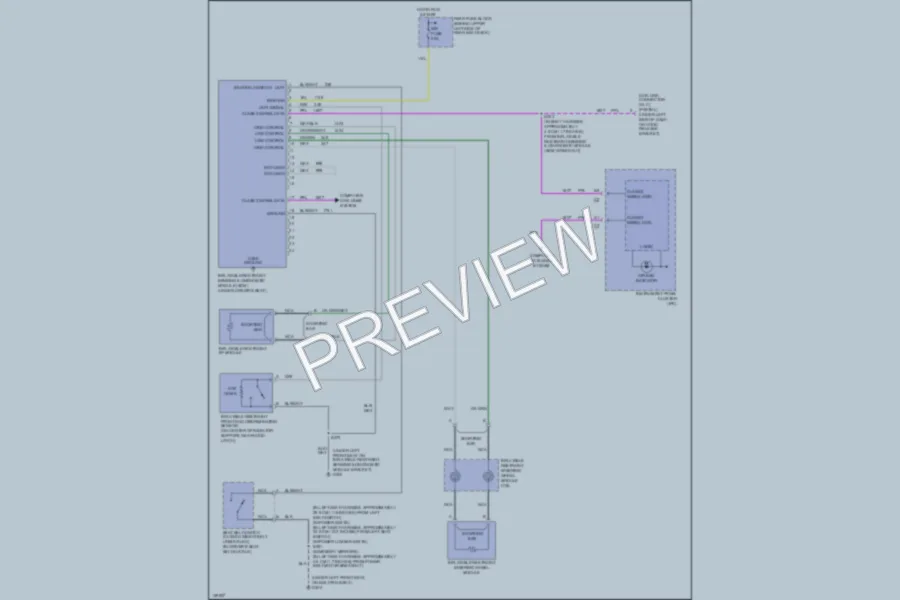 2001 Cadillac Eldorado Supplemental Restraints wiring diagram preview