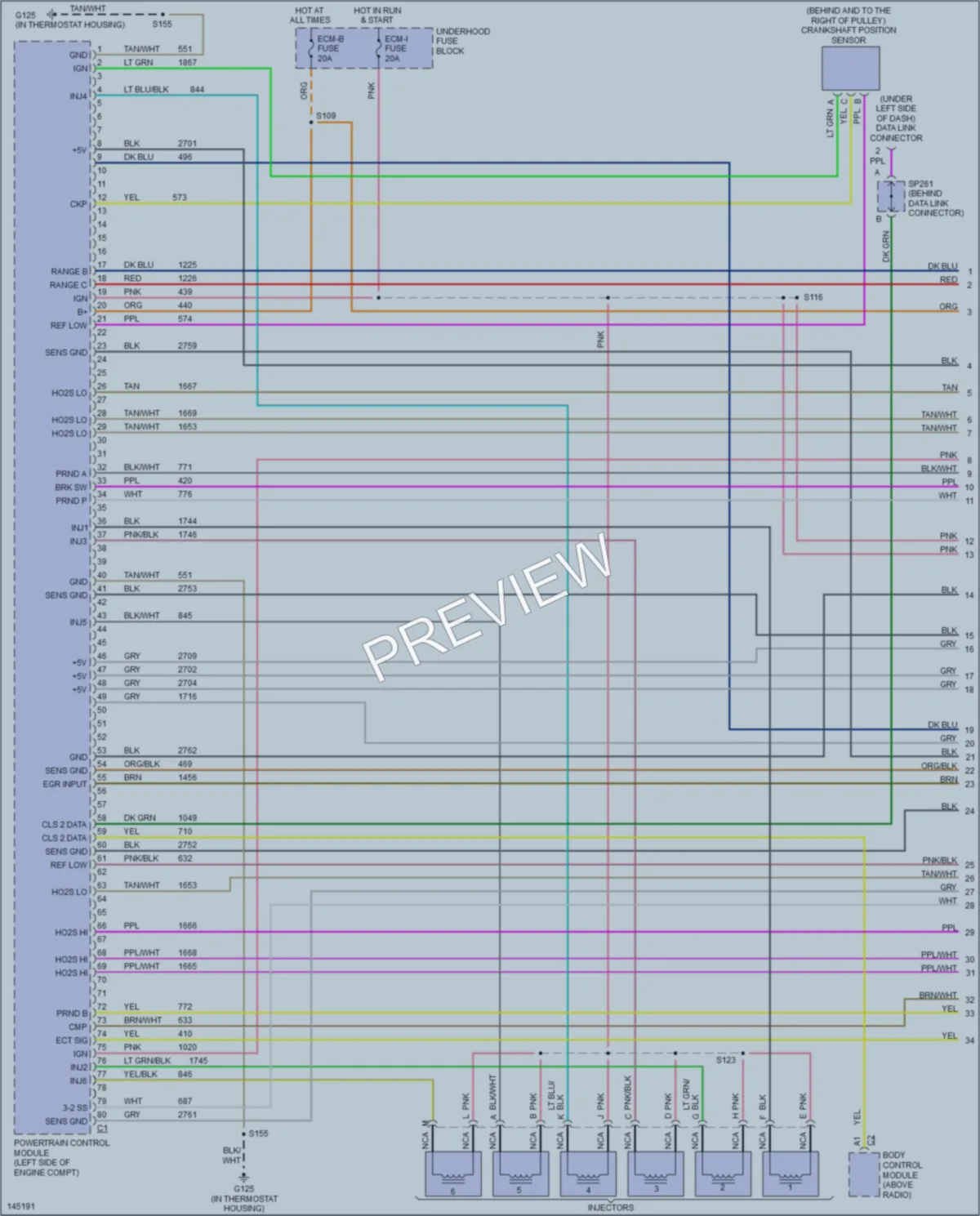 2001 Chevrolet Astro Engine Performance wiring diagram preview
