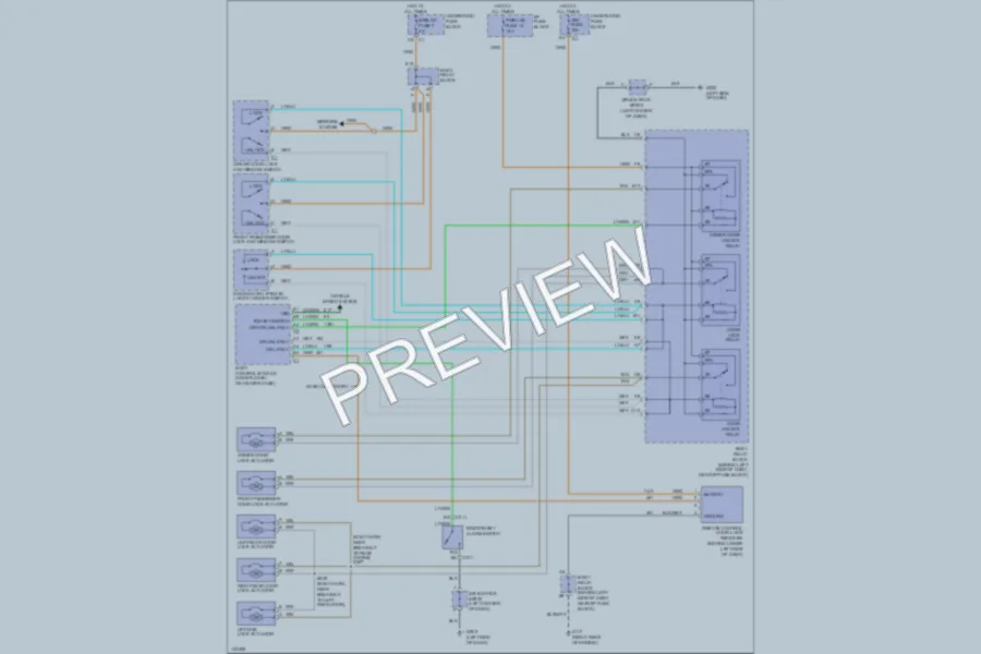 2001 Chevrolet Blazer Power Door Locks wiring diagram preview