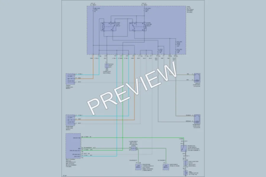 2001 Chevrolet 1500 Hd Power Door Locks wiring diagram preview