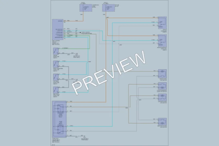 2001 Chevrolet Cavalier Power Door Locks wiring diagram preview