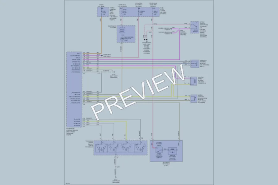 2001 Chevrolet Cavalier Transmission wiring diagram preview