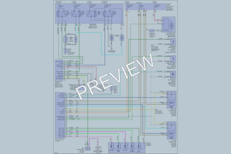 2001 Chevrolet Corvette Air Conditioning wiring diagram preview