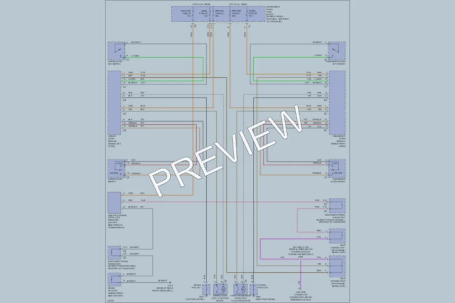 2001 Chevrolet Corvette Power Door Locks wiring diagram preview