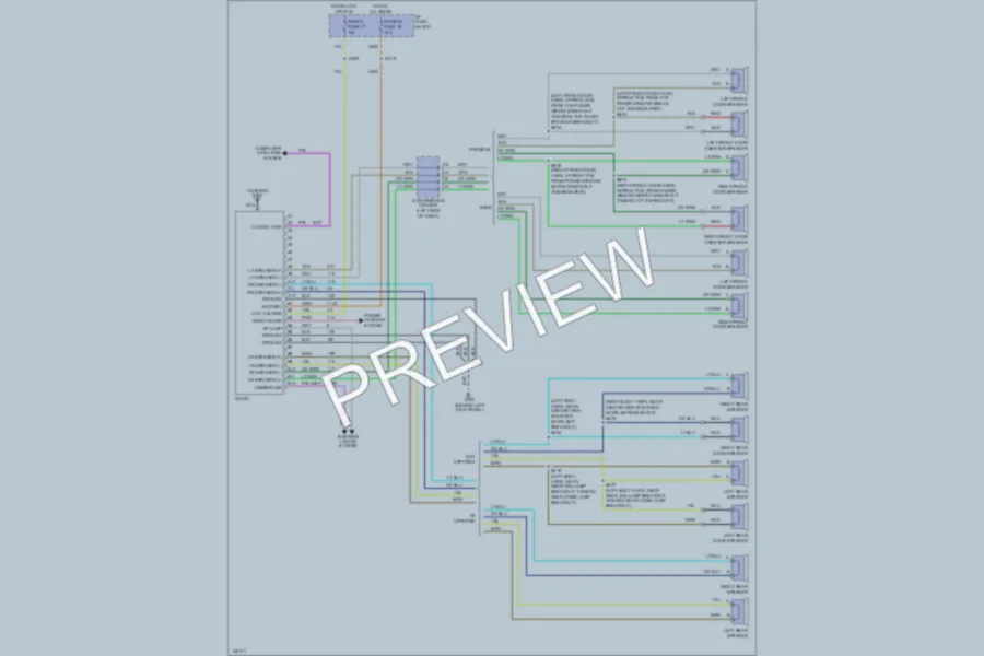 2001 Chevrolet G1500 Radio wiring diagram preview