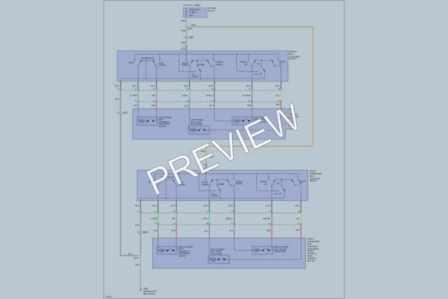 2001 Chevrolet G2500 Power Seats wiring diagram preview