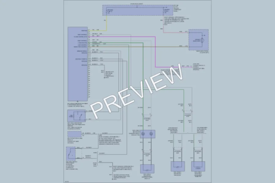 2001 Chevrolet G1500 Supplemental Restraints wiring diagram preview