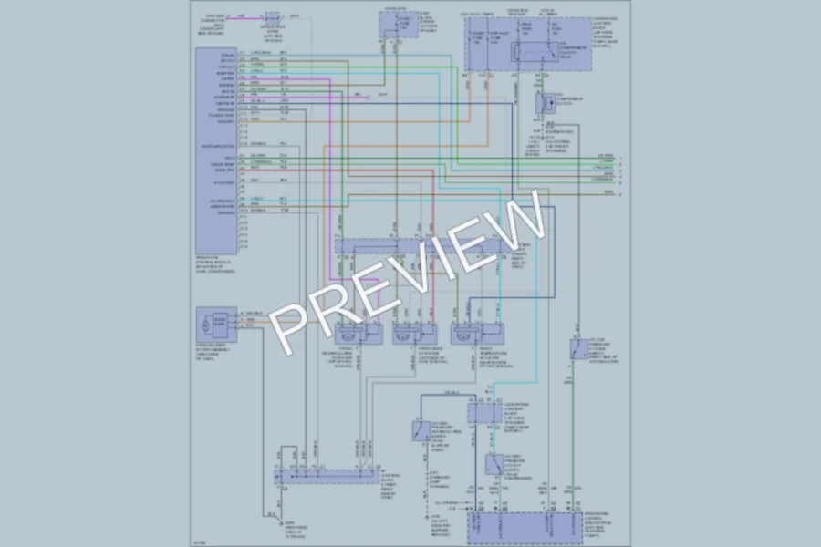 2001 Chevrolet K1500Suburban Air Conditioning wiring diagram preview