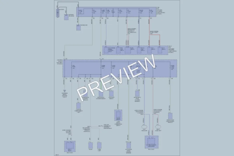 2001 Chevrolet Metro Power Distribution wiring diagram preview