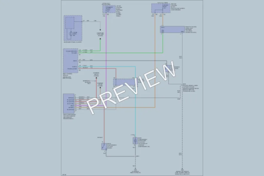 2001 Chevrolet MonteCarlo Trunk Tailgate Fuel Door wiring diagram preview
