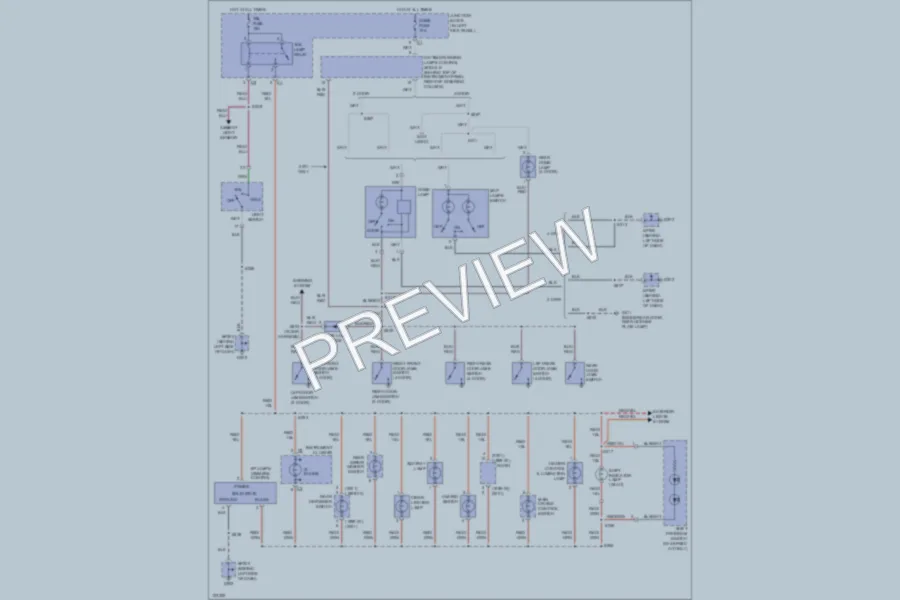 2001 Chevrolet Tracker Interior Lights wiring diagram preview