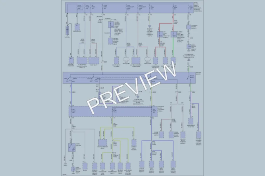 2001 Chevrolet Tracker Power Distribution wiring diagram preview