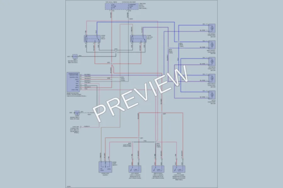 2001 Chevrolet Tracker Power Door Locks wiring diagram preview