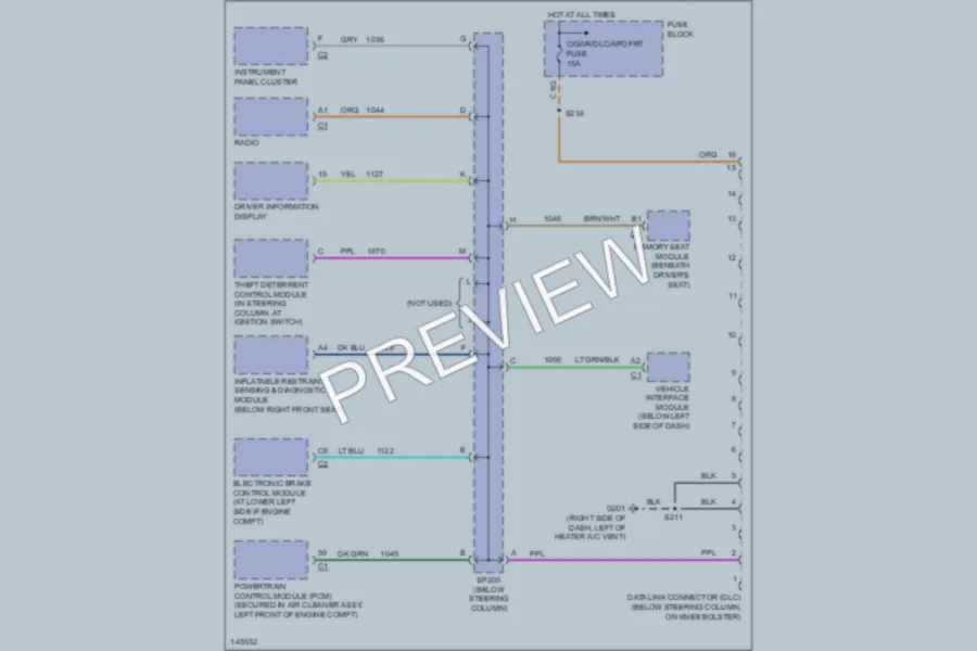 2001 Chevrolet Venture Computer Data Lines wiring diagram preview