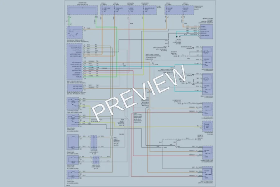 2001 Chevrolet Venture Power Door Locks wiring diagram preview