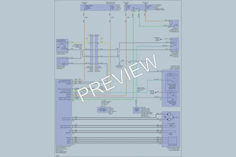 2001 Chevrolet Venture Trunk Tailgate Fuel Door wiring diagram preview