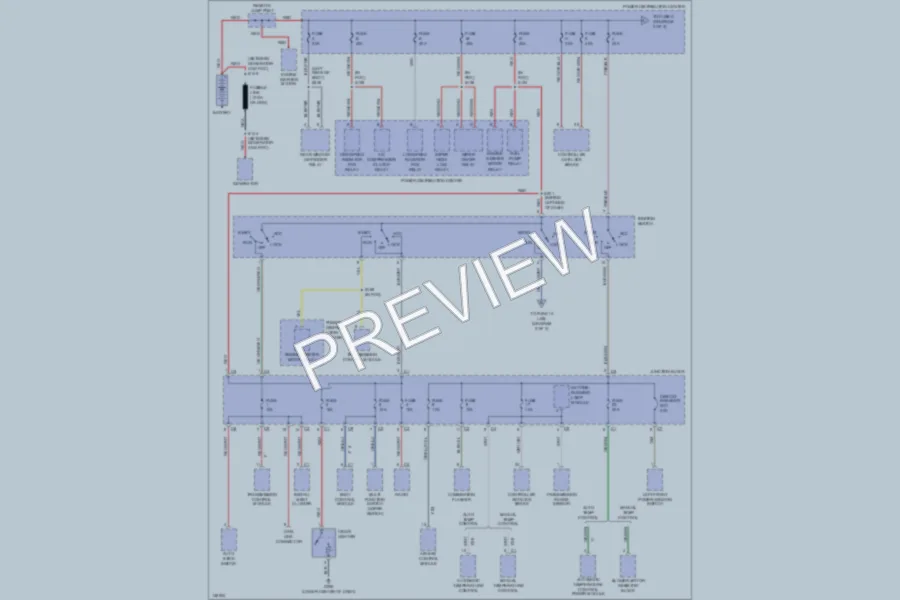 2001 Chrysler 300M Power Distribution wiring diagram preview