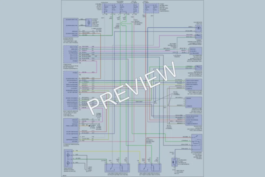2001 Chrysler Concorde Air Conditioning wiring diagram preview