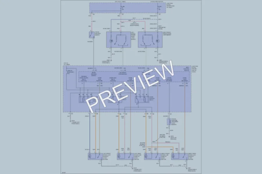 2001 Chrysler Concorde Power Door Locks wiring diagram preview