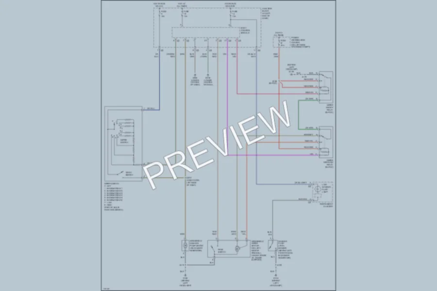 2001 Chrysler Concorde Wiper Washer wiring diagram preview