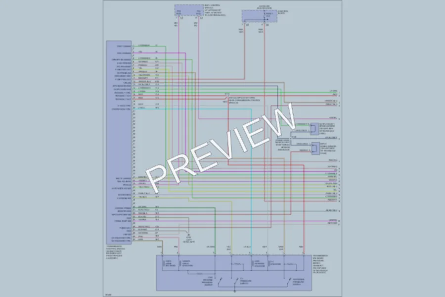 2001 Chrysler LHS Transmission wiring diagram preview