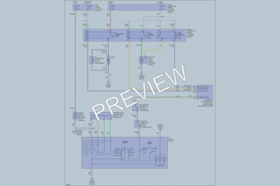 2001 Chrysler PTCruiser Air Conditioning wiring diagram preview