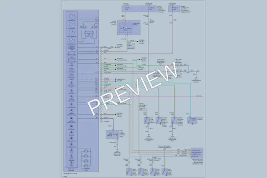 2001 Chrysler PTCruiser Instrument Cluster wiring diagram preview