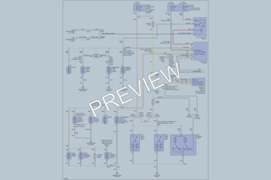 2001 Chrysler PTCruiser Interior Lights wiring diagram preview