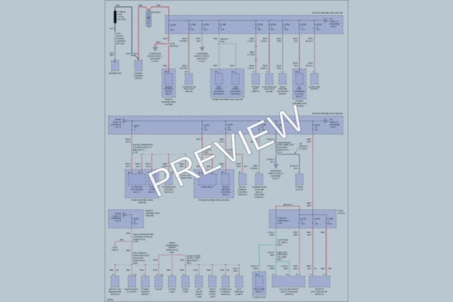 2001 Chrysler PTCruiser Power Distribution wiring diagram preview