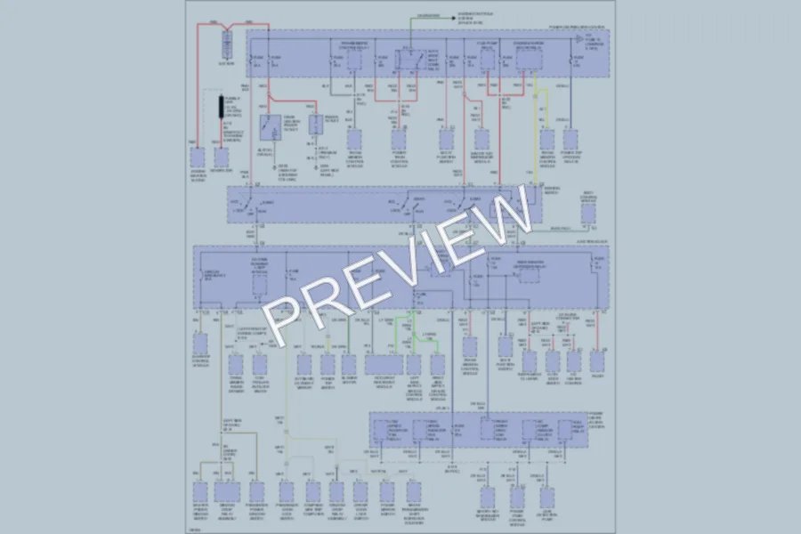 2001 Chrysler Convertible Power Distribution wiring diagram preview