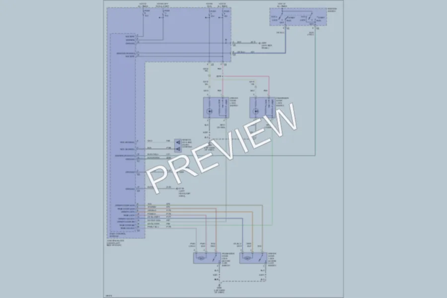 2001 Chrysler Convertible Power Door Locks wiring diagram preview