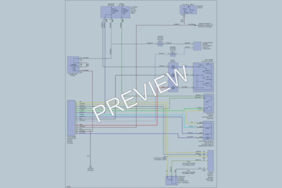 2001 Chrysler Coupe Cruise Control wiring diagram preview
