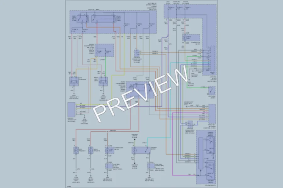 2001 Chrysler Coupe Headlights wiring diagram preview