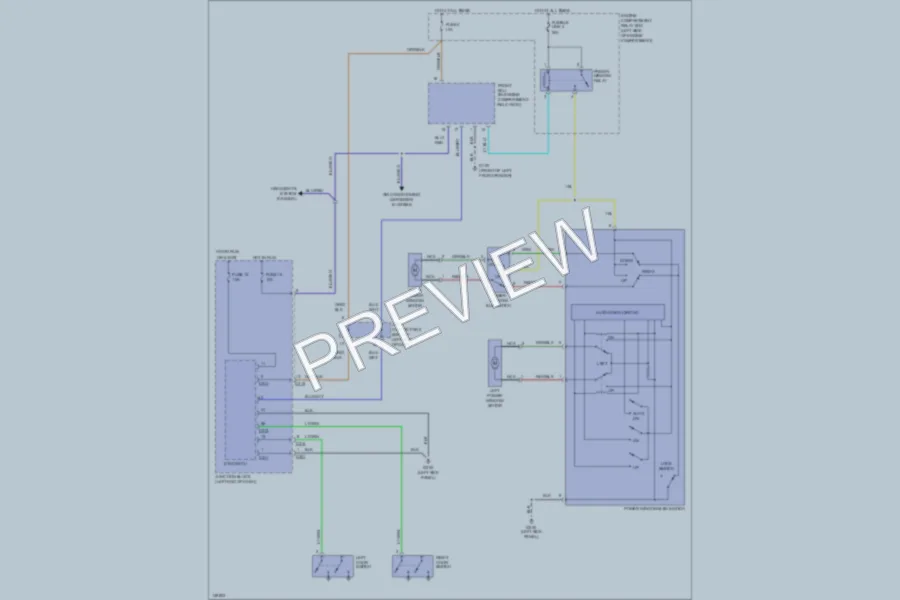 2001 Chrysler Coupe Power Windows wiring diagram preview